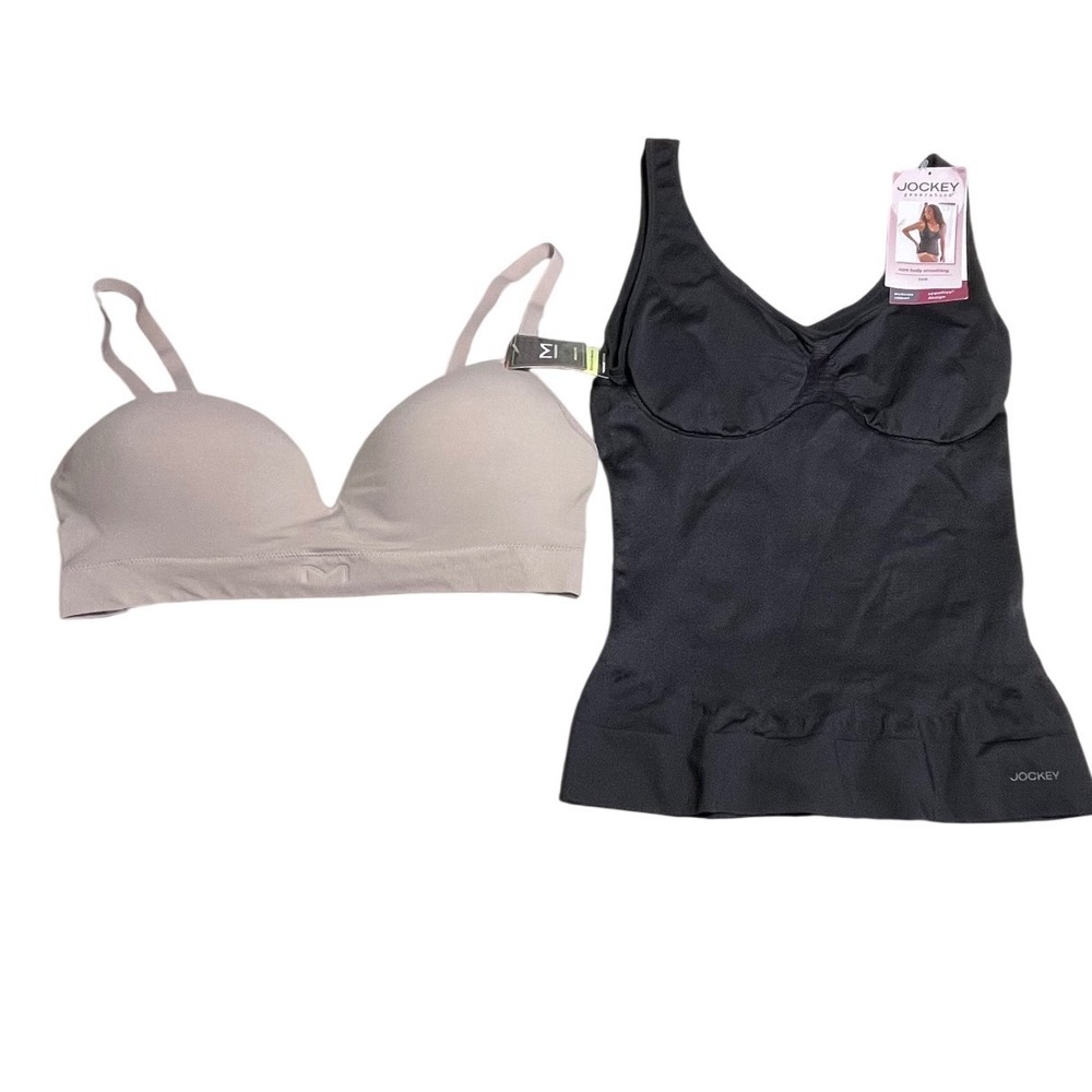 Jockey Generation Smoothing Tank XL & Maidenform Wireless Bra XL Bundle NEW